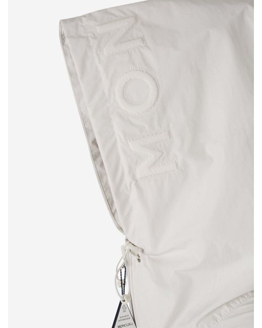 Moncler White Sassiere Technical Jacket for men