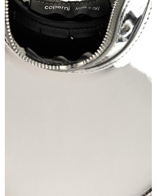 Coperni Gray 'Mirrored Swipe Bag' Handbag