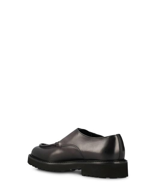 Doucal's Black Low Shoes for men
