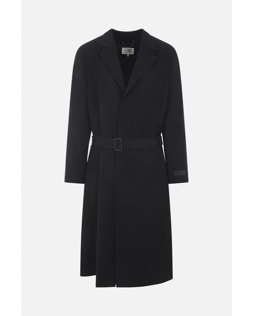 MM6 by Maison Martin Margiela Black Coats for men