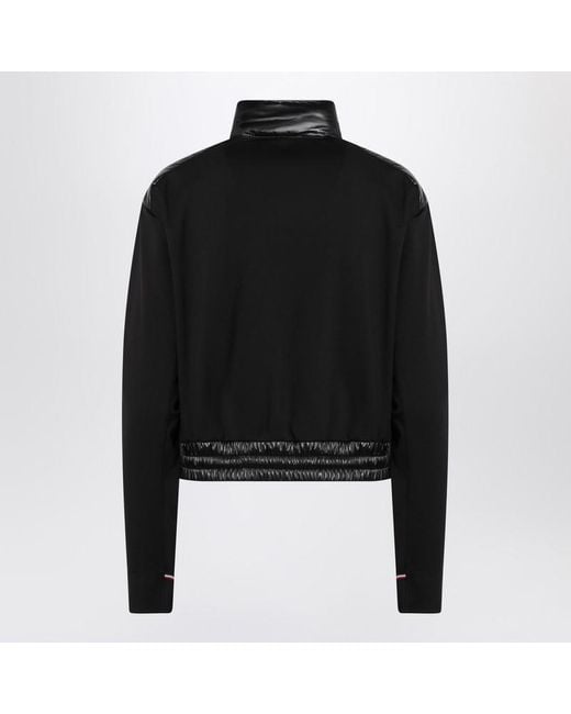 Moncler Black Zip-Up Padded Cardigan For