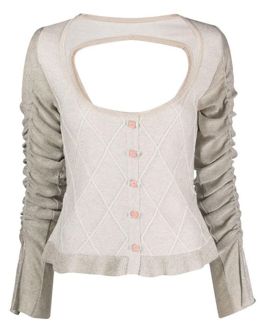 Cormio Natural Cardigan With Button