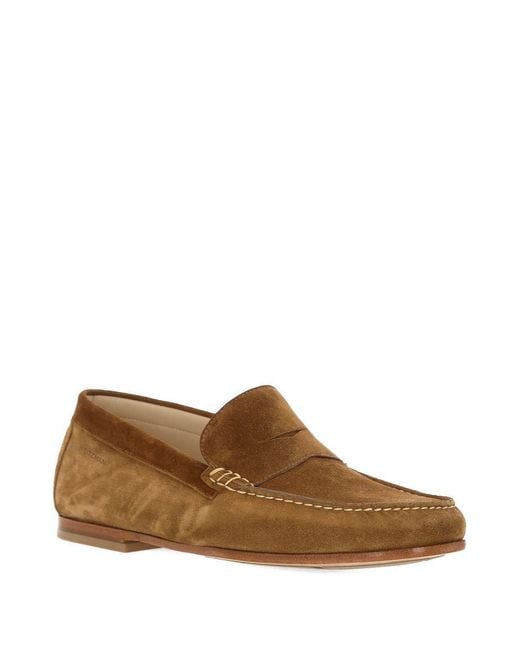 Stuart Weitzman Brown Flat Shoes for men