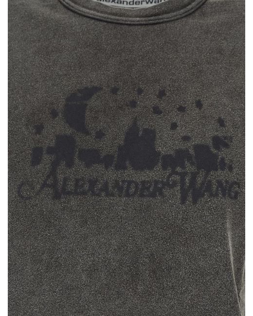 Alexander Wang Gray T-Shirts And Polos