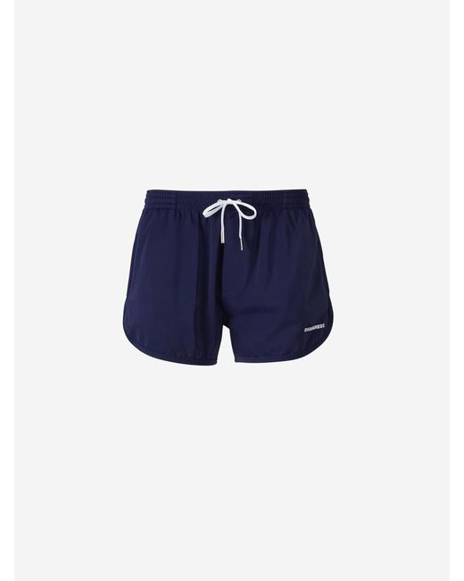 DSquared² Blue Logo Lycra Swimsuit for men