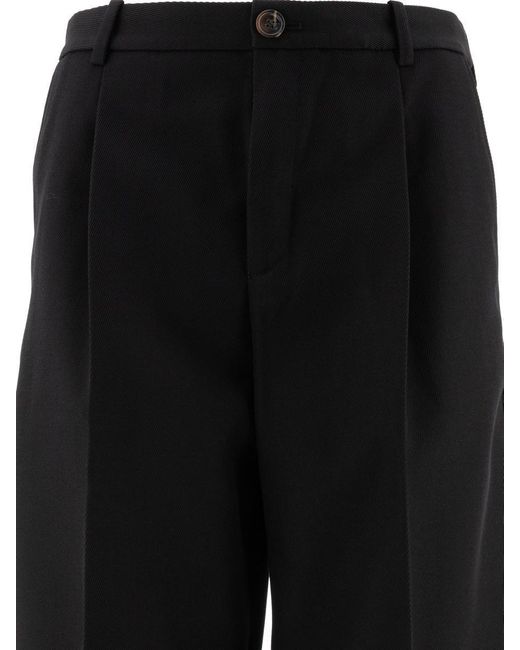 Soeur Black "Felix" Wool Blend Trousers