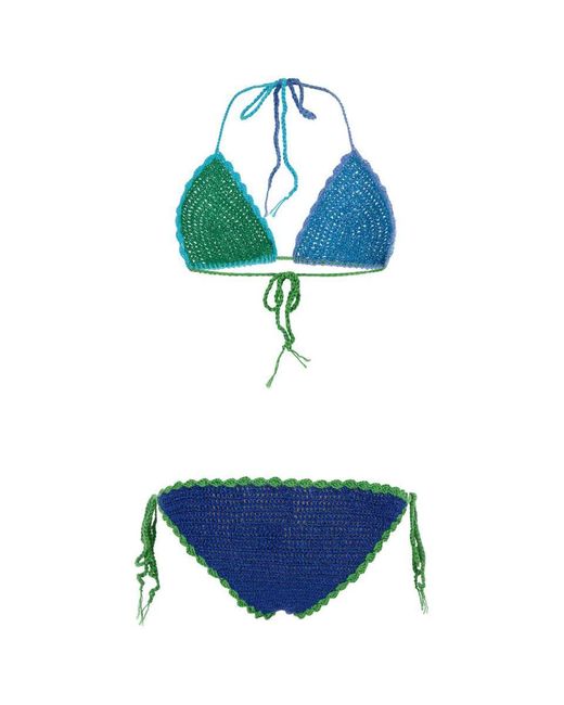Rose Carmine Blue Swimsuits