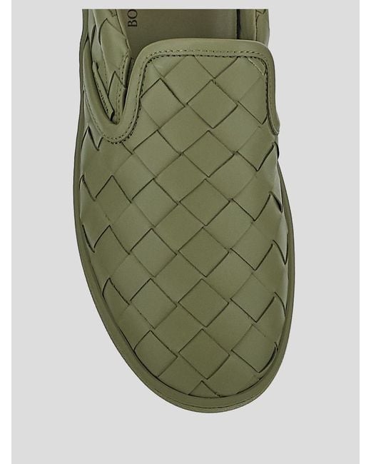 Bottega Veneta Green Veveta Sneaker Slip-On Sawyer