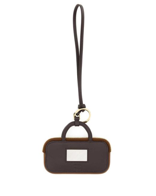 Miu Miu Brown Key Tag