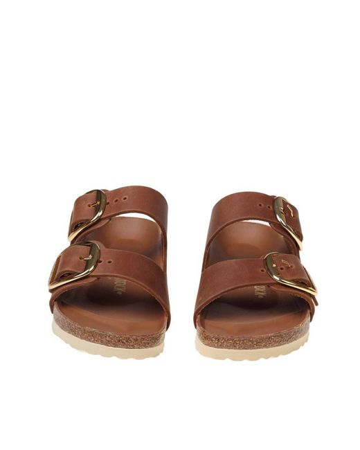 Birkenstock Brown Raffia Bag That Can Be Carried By Hand Or Over The Shoulder