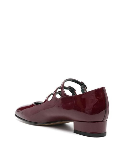 CAREL PARIS Brown Ariana Patent Lather Ballets