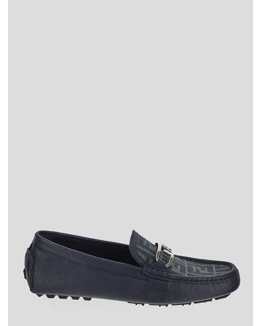 Fendi White Flat Shoes for men