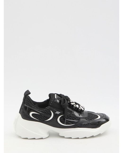 Roger Vivier White Viv' On The Run Sneakers