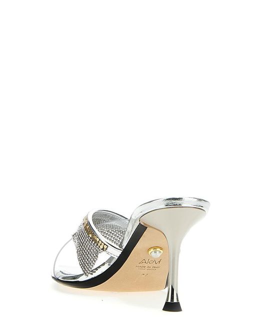 ALEVI Metallic 'Elastic' Sandals