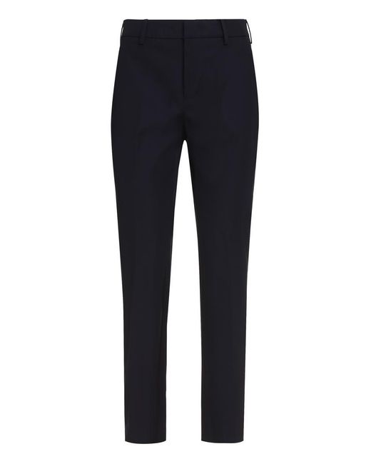 PT Torino Blue Viscose Trousers