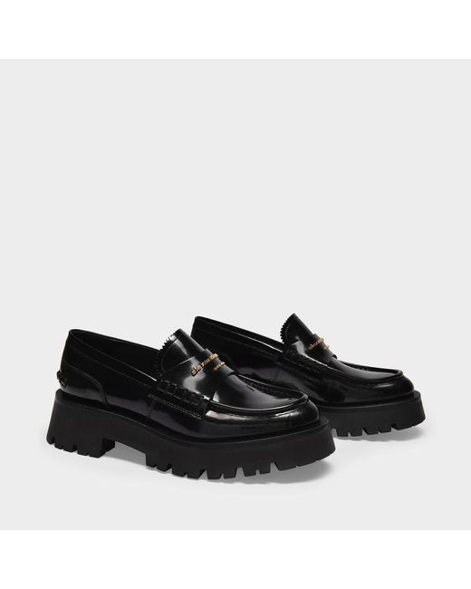 Alexander Wang Black Carter Lug 45 Loafers