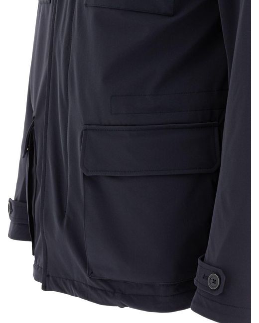 Herno Blue Lightweight Spring Jacket for men