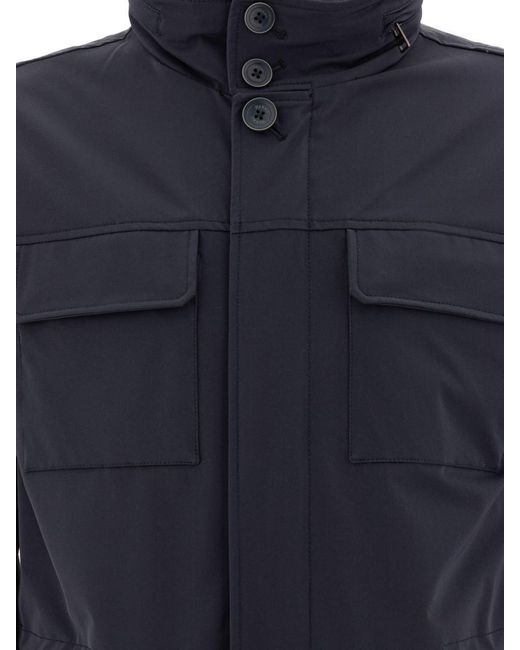 Herno Blue Lightweight Spring Jacket for men