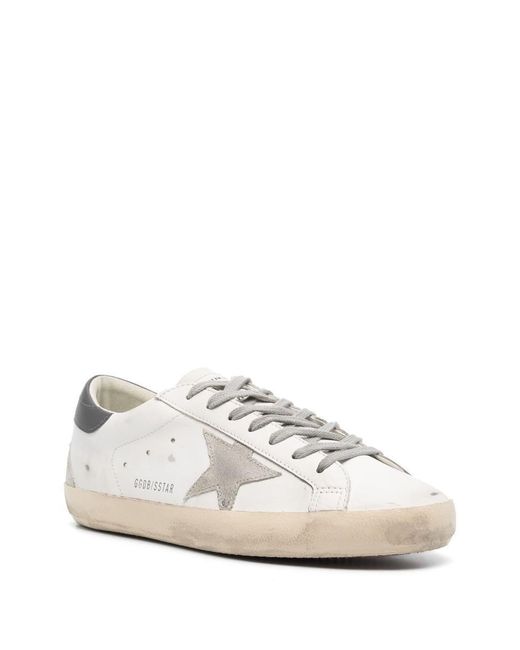 Golden Goose Deluxe Brand White Super Star Shoes for men