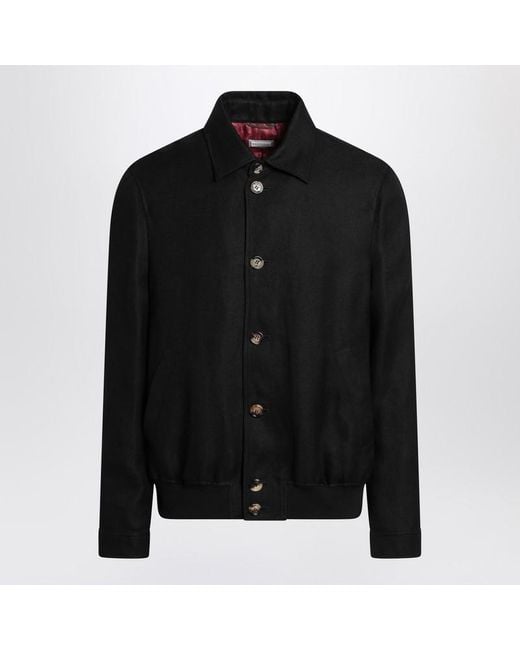 Brunello Cucinelli Black Blend Jacket for men