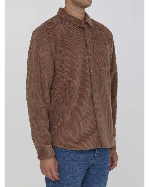 James Perse Brown Sherpa Jacket for men