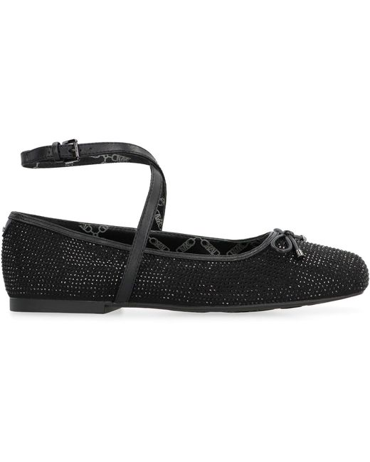 Michael Kors Black Collette Ballet Flats