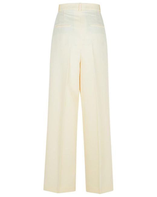 Rohe White 'Tailored' Cream Recycled Polyester Pants