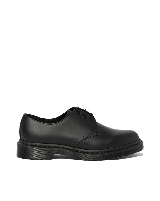 Dr. Martens Black Dr. Martens Scarpa Stringata 1461 Mono Smooth