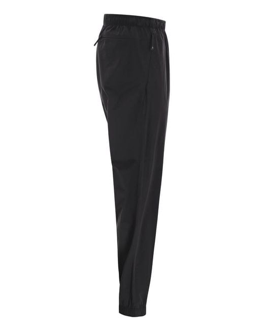 Moncler Black Joggers With Logo Patch for men