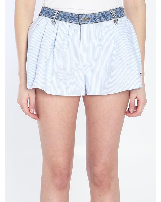 Alexander Wang Blue Boxer-Style Shorts