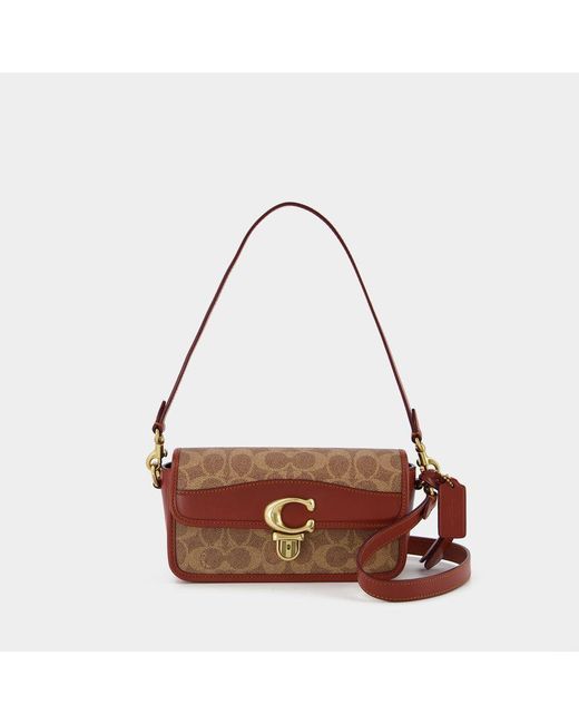 COACH Brown Hobo Studio Baguette