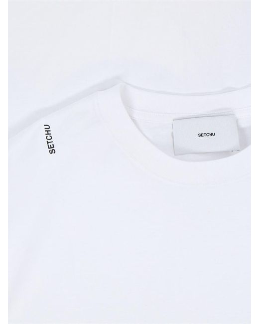 Setchu White T-Shirts And Polos