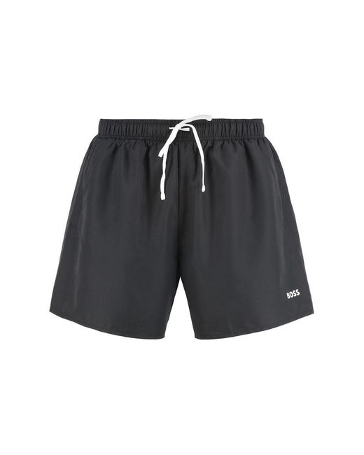 Boss Blue Swim Shorts And Terry Beach Towel Set for men