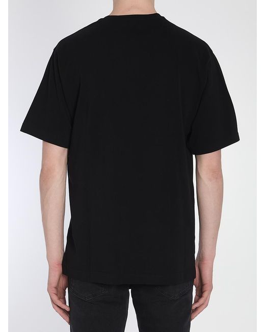 Dolce & Gabbana Black T-Shirt With Plaque for men