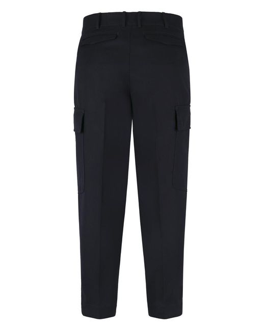 PT Torino Blue The Sailmaker Wool Trousers for men