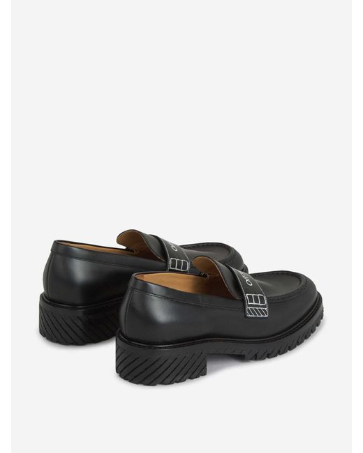 Off-White c/o Virgil Abloh Black Derby Loafers Shoes