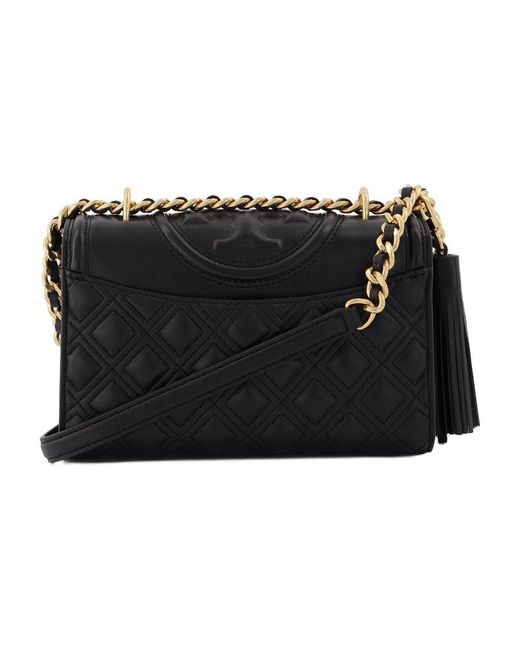 Tory Burch Black Fleming Small Hobo Bag