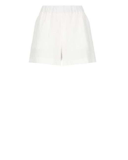 120% Lino White Shorts