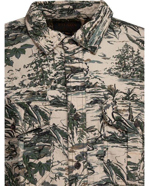 Filson X Housefly Fishing Shirt in Gray for Men | Lyst