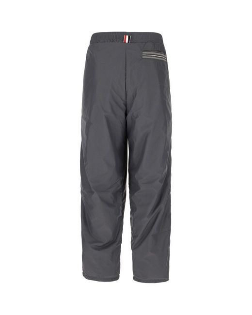 Thom Browne Gray Dark Nylon Pants for men