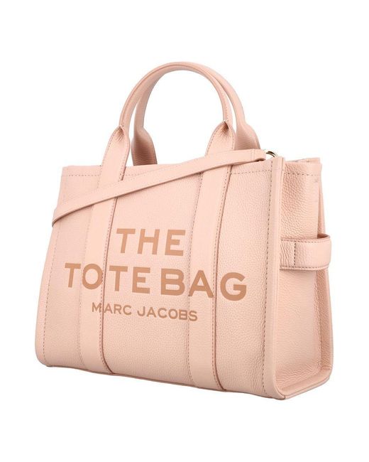Marc Jacobs Pink The Leather Medium Tote Bag