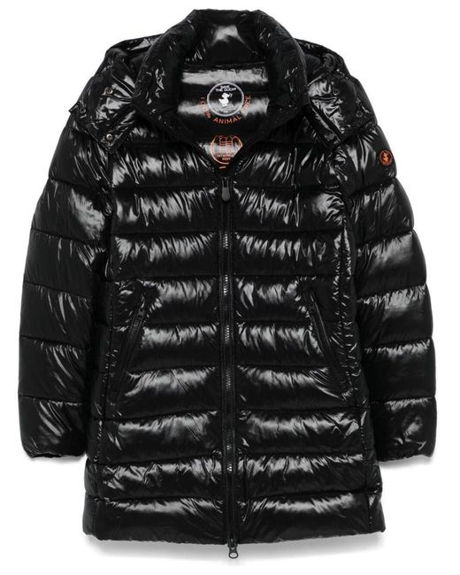 Save The Duck Black Marjorie Long Down Jacket