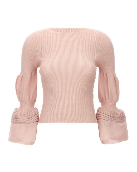 Issey Miyake Pink 'Assemblage Branch' Top