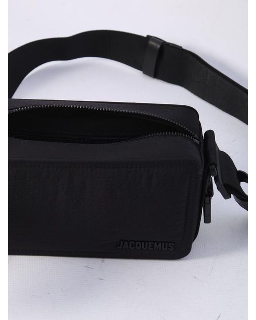 Jacquemus Black Horizontal Cuerda Crossbody Bag for men
