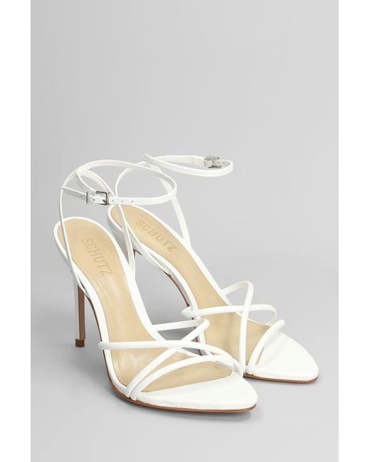 SCHUTZ SHOES White Sandals