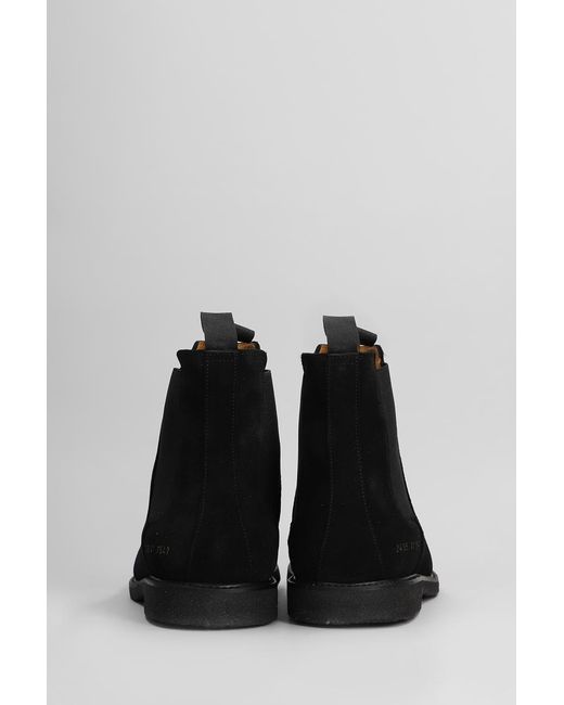 Common Projects Black Chelsea Classic Ankle Boots for men