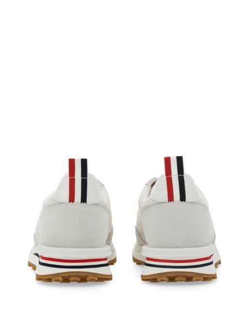 Thom Browne White Tech Runner Sneaker for men