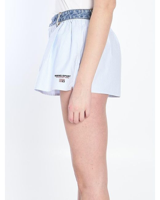 Alexander Wang Blue Boxer-Style Shorts
