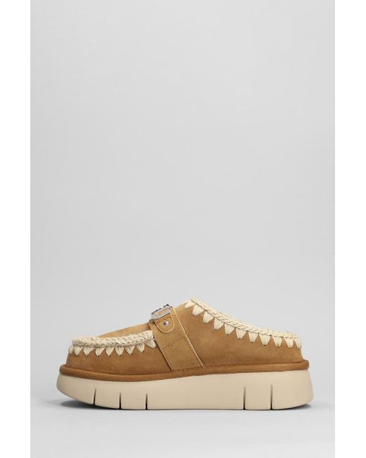 Mou Gray Bounce Clog Slipper-Mule