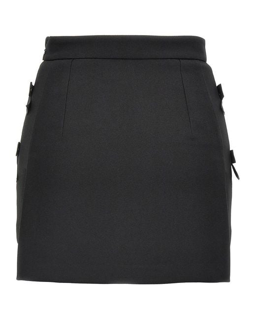 Elisabetta Franchi Black Mini Skort